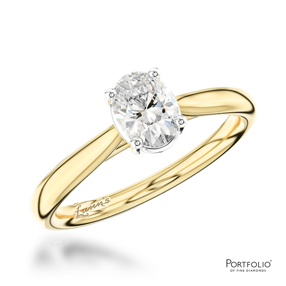 Solitaire 1.20ct E SI2 Diamond Yellow Gold/Platinum Ring