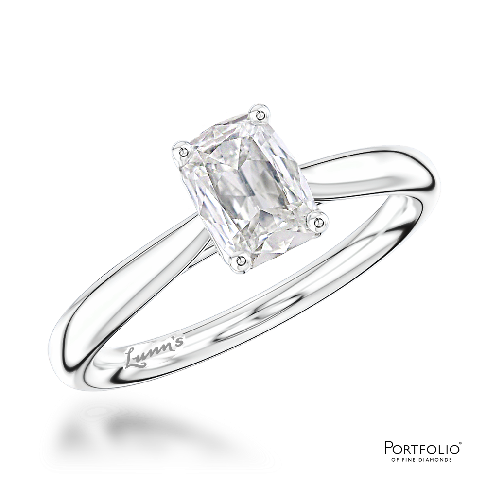 Solitaire 1.01ct G VVS1 Diamond Platinum Ring