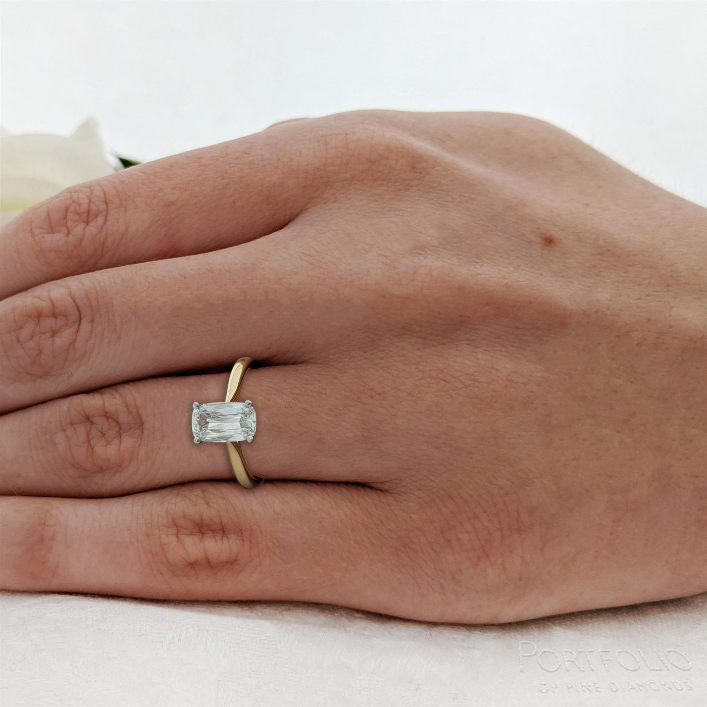 Solitaire 1.20ct H VS2 Diamond Yellow Gold/Platinum Ring