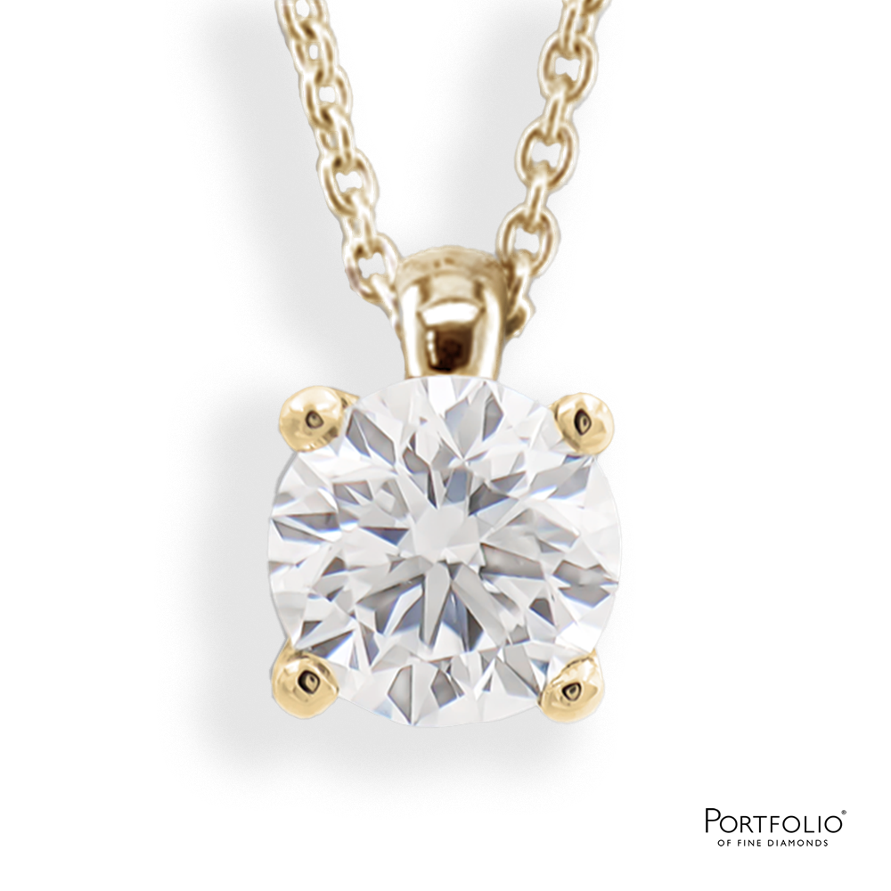 0.22ct Diamond Yellow Gold Pendant