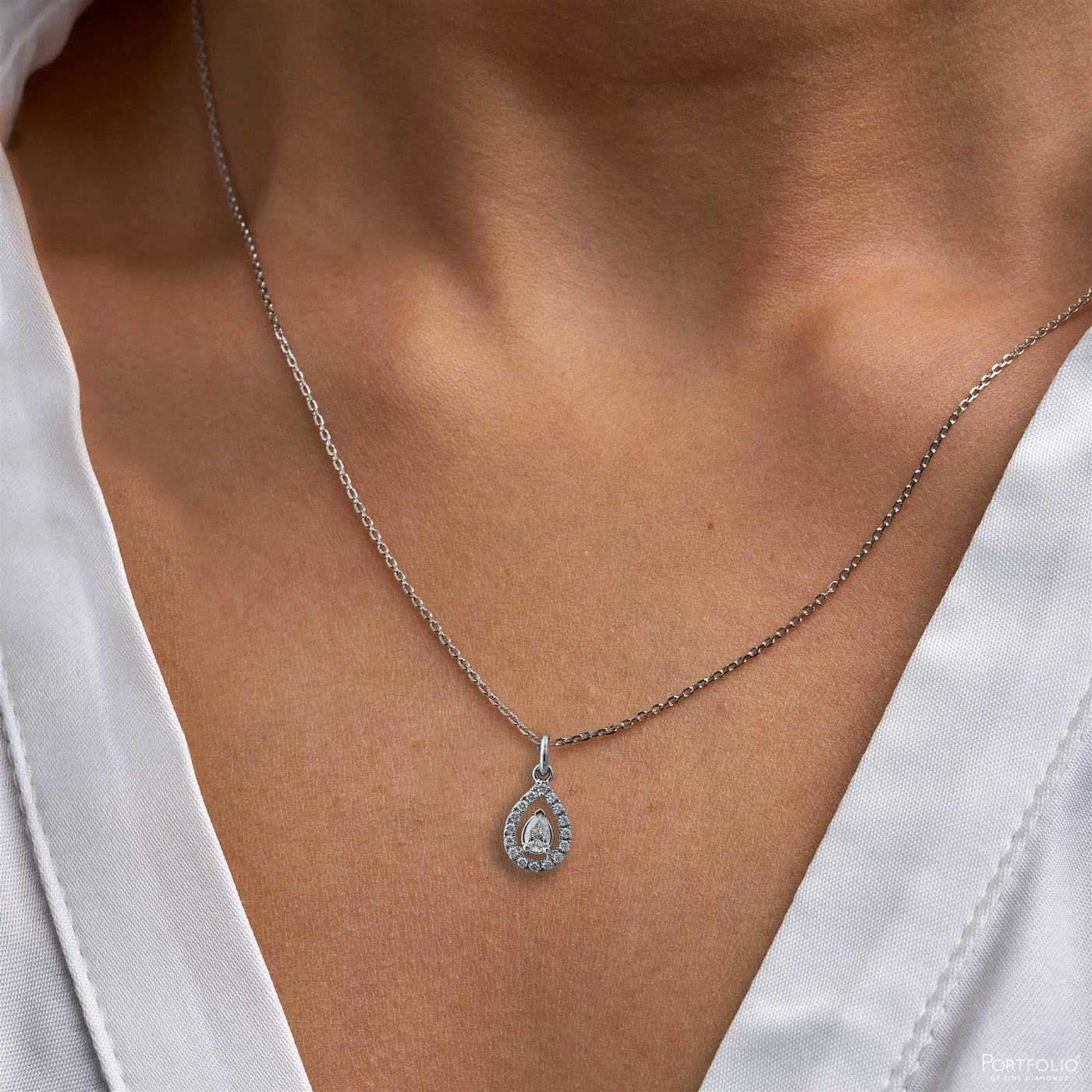 0.28ct Diamond Platinum Pendant