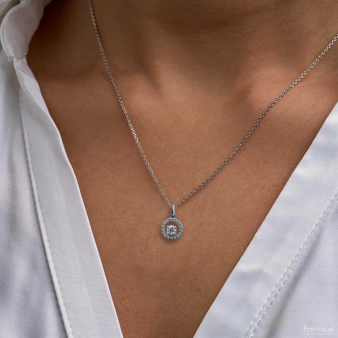0.28ct Diamond Platinum Pendant