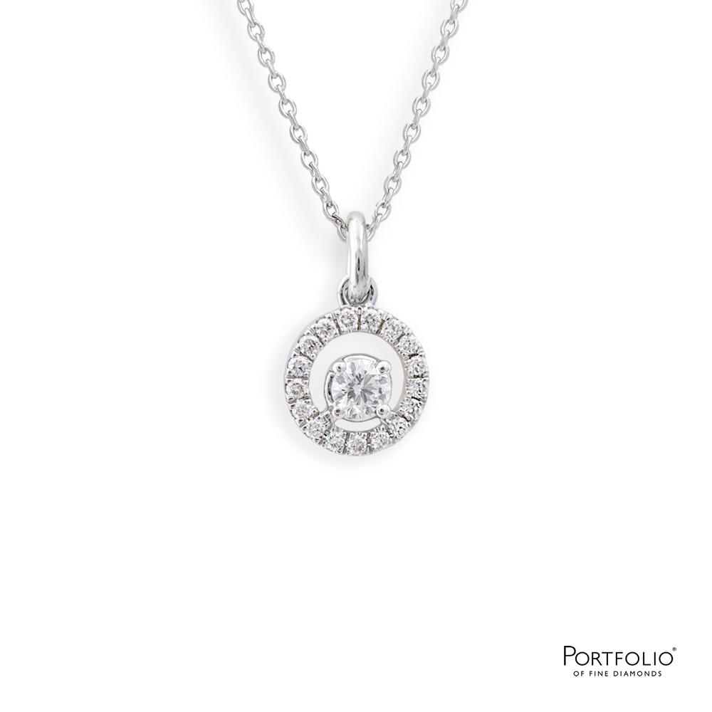 0.28ct Diamond Platinum Pendant