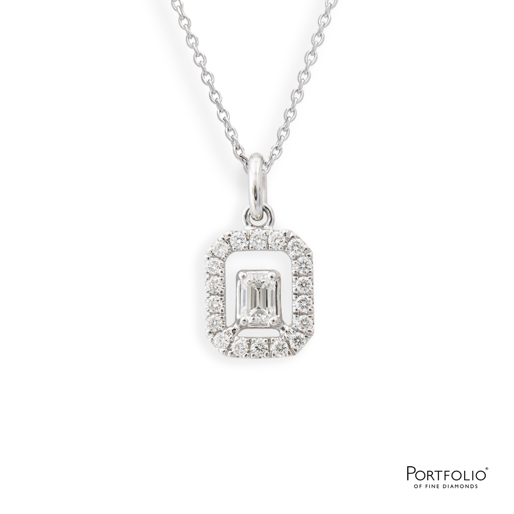 0.31ct Diamond Platinum Pendant