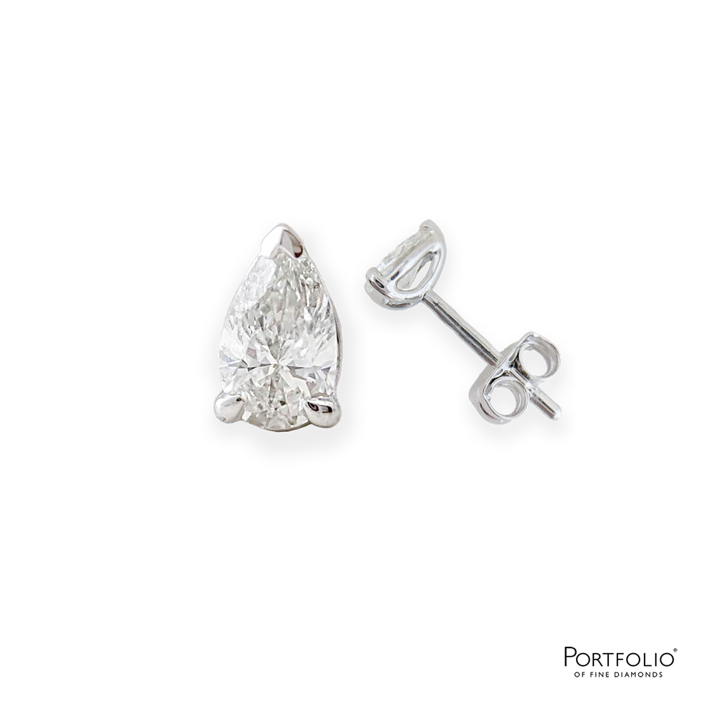 0.40ct Diamond Platinum Earrings