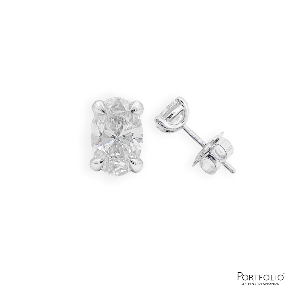 0.40ct Diamond Platinum Earrings