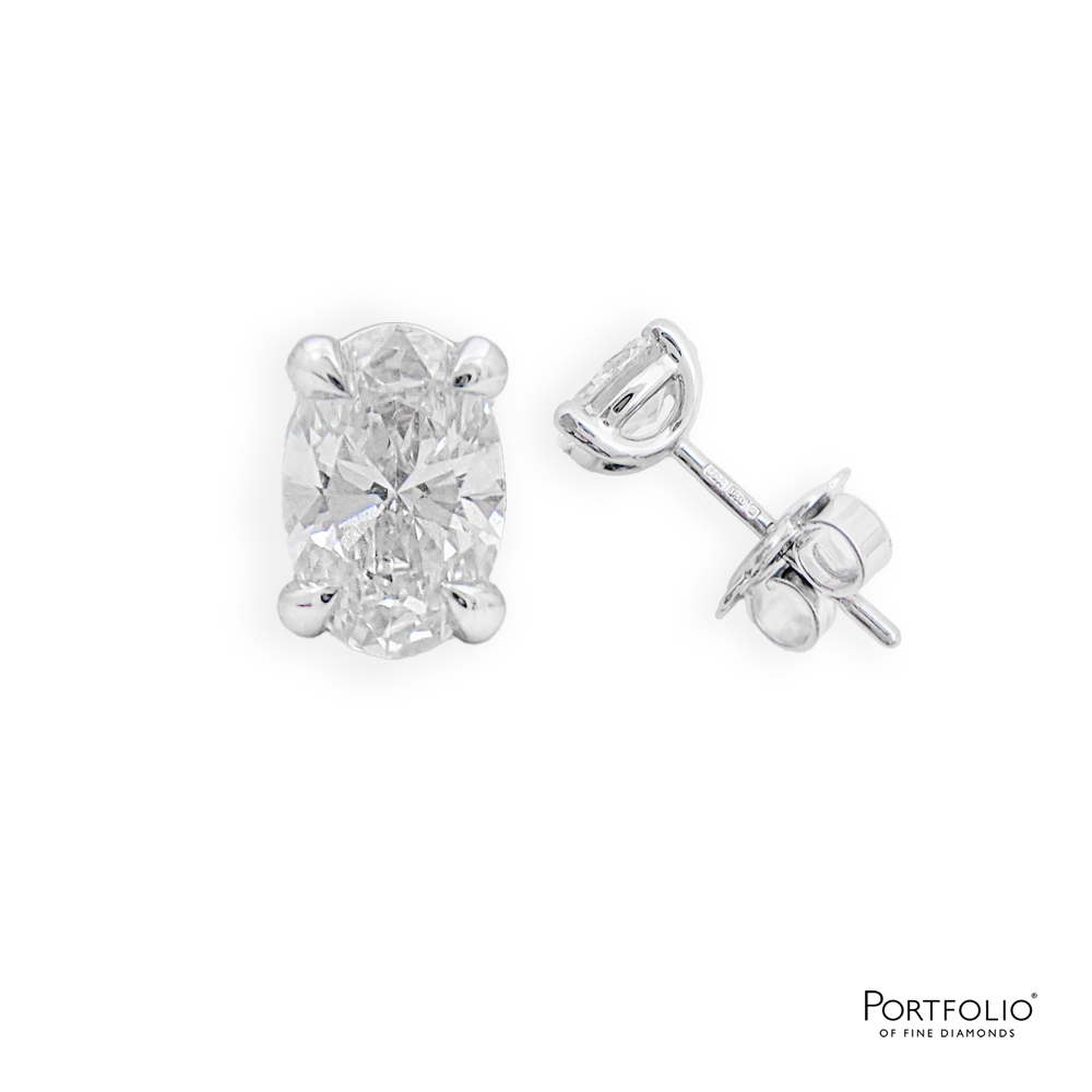 0.82ct Diamond Platinum Earrings