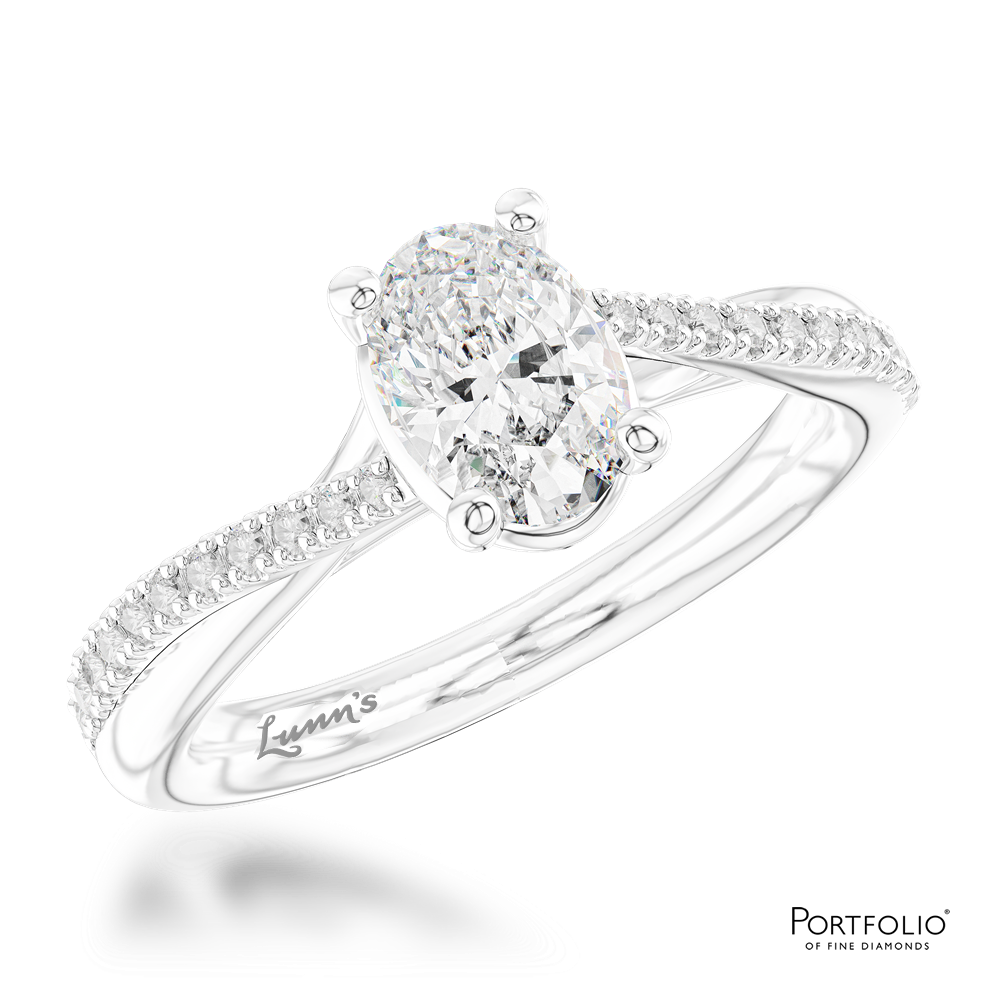 Solitaire 0.70ct D SI1 Diamond Platinum Ring