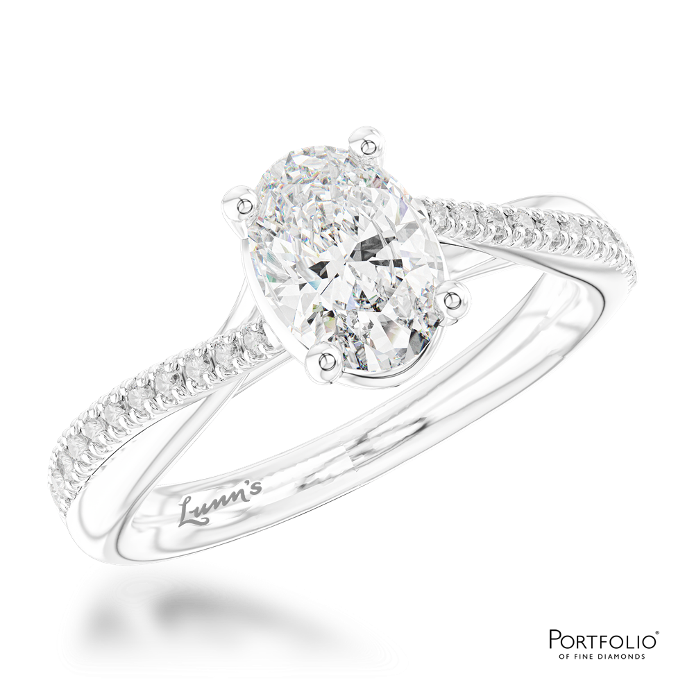 Solitaire 0.80ct D SI1 Diamond Platinum Ring