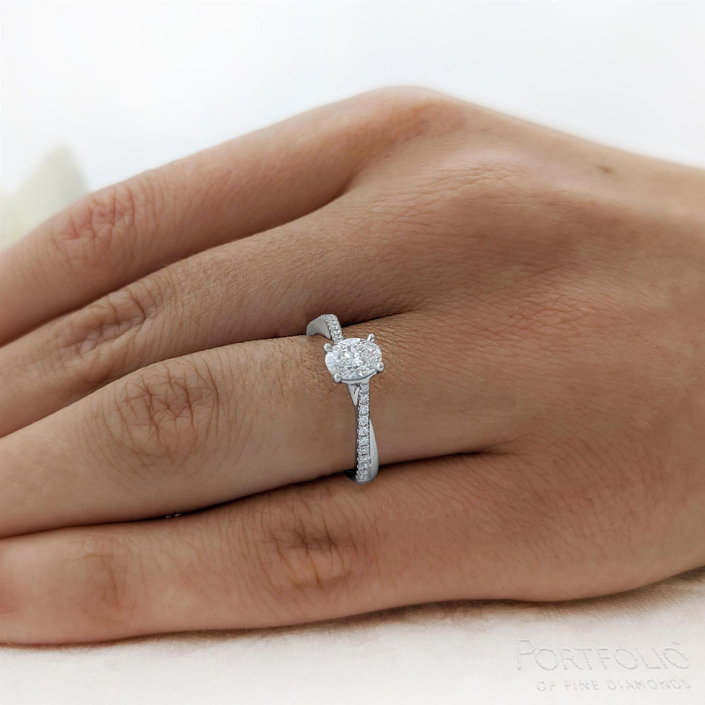 Solitaire 0.70ct D SI1 Diamond Platinum Ring