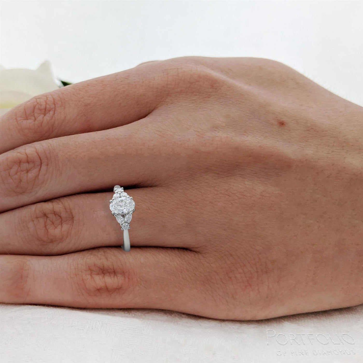 Solitaire 0.52ct D VS2 Diamond Platinum Ring