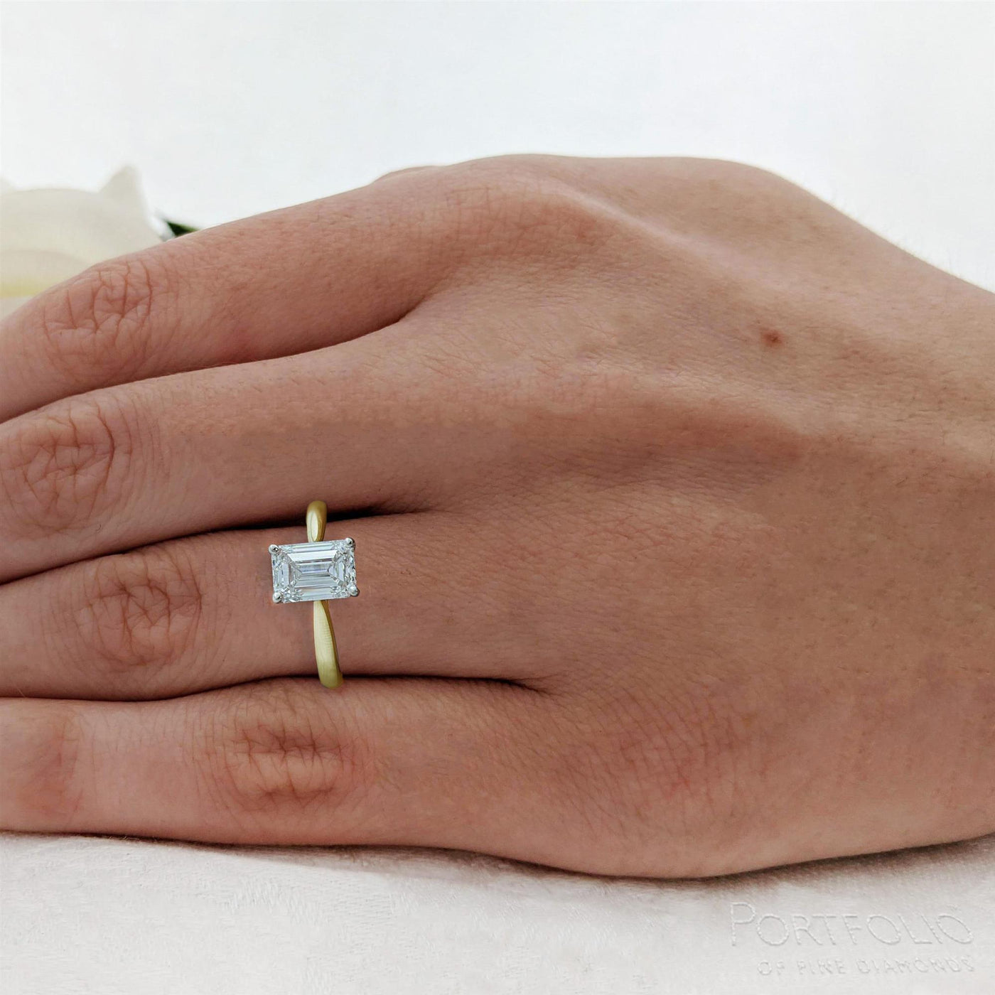 Solitaire 1.70ct E VS2 Diamond Yellow Gold/Platinum Ring