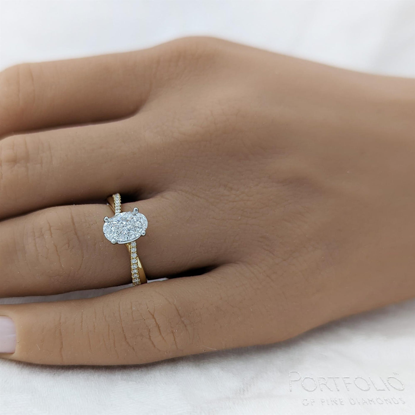 Solitaire 1.20ct E SI1 Diamond Yellow Gold/Platinum Ring