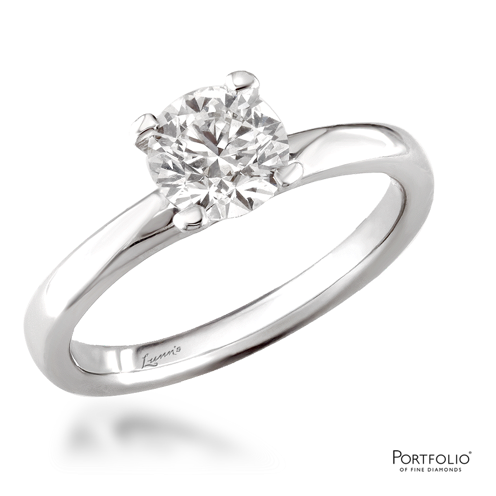 Pre-Owned Solitaire 1.01ct J VS2 Diamond Platinum Ring
