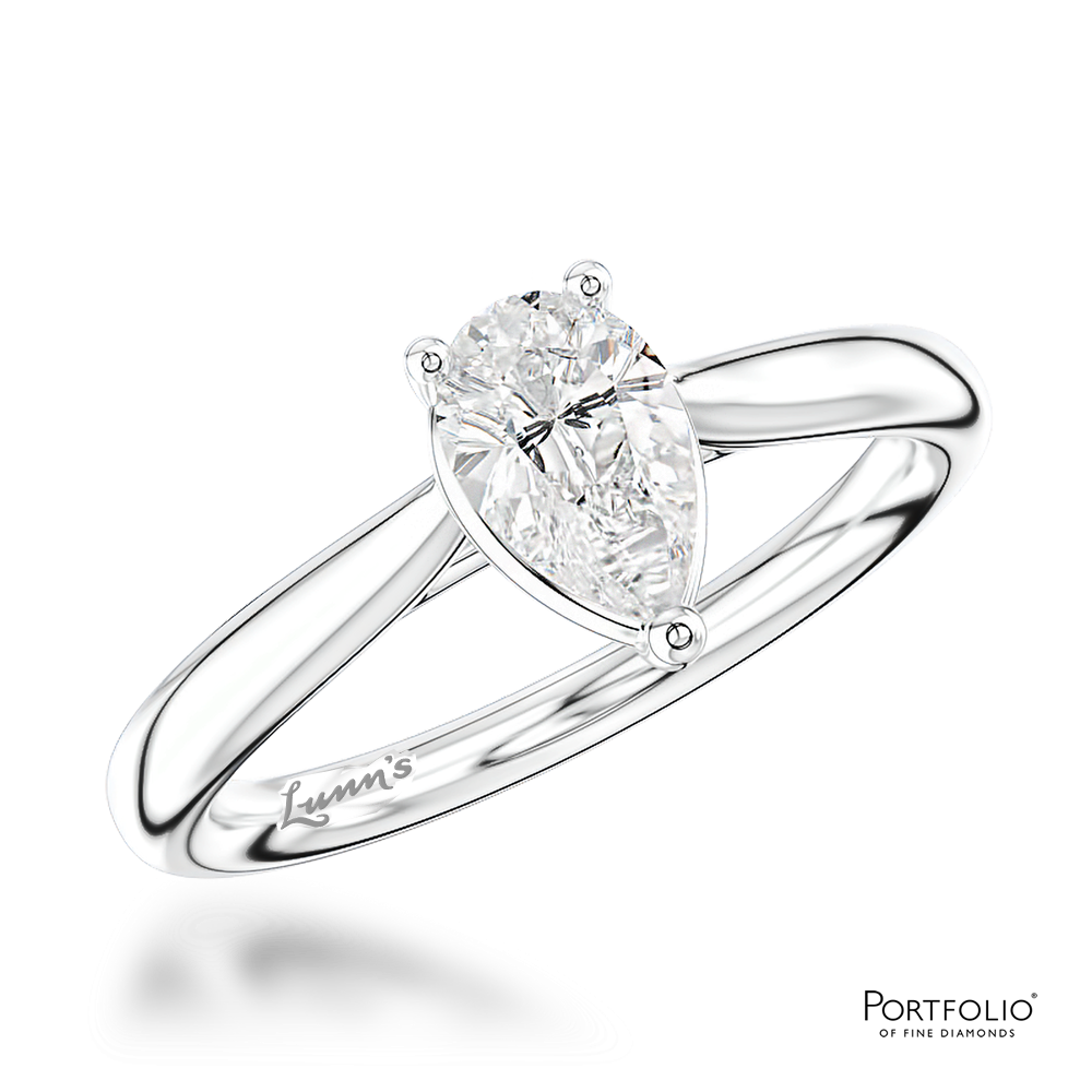 Solitaire 0.40ct E VS2 Diamond Platinum Ring