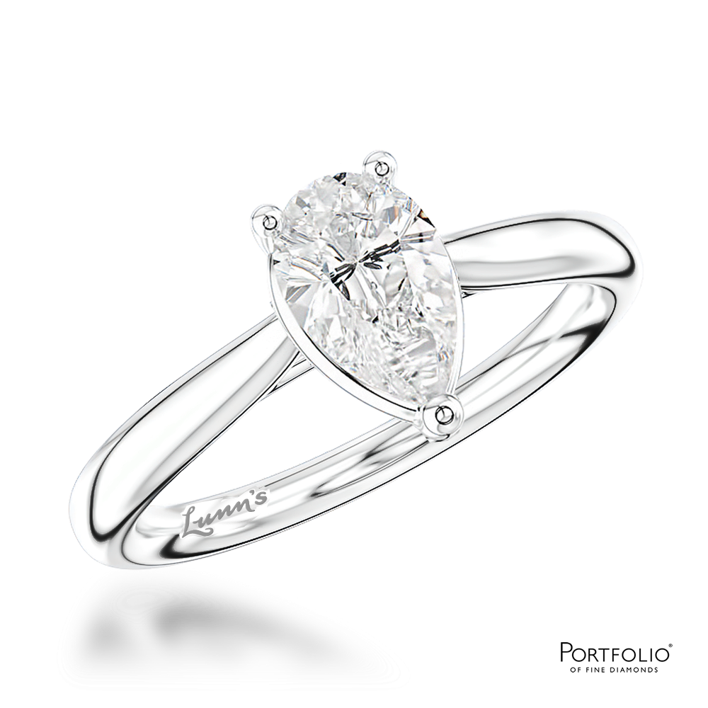 Solitaire 0.90ct G VS2 Diamond Platinum Ring