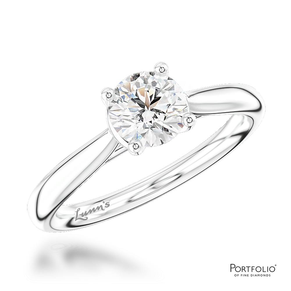 Solitaire 1.60ct F SI1 Diamond Platinum Ring