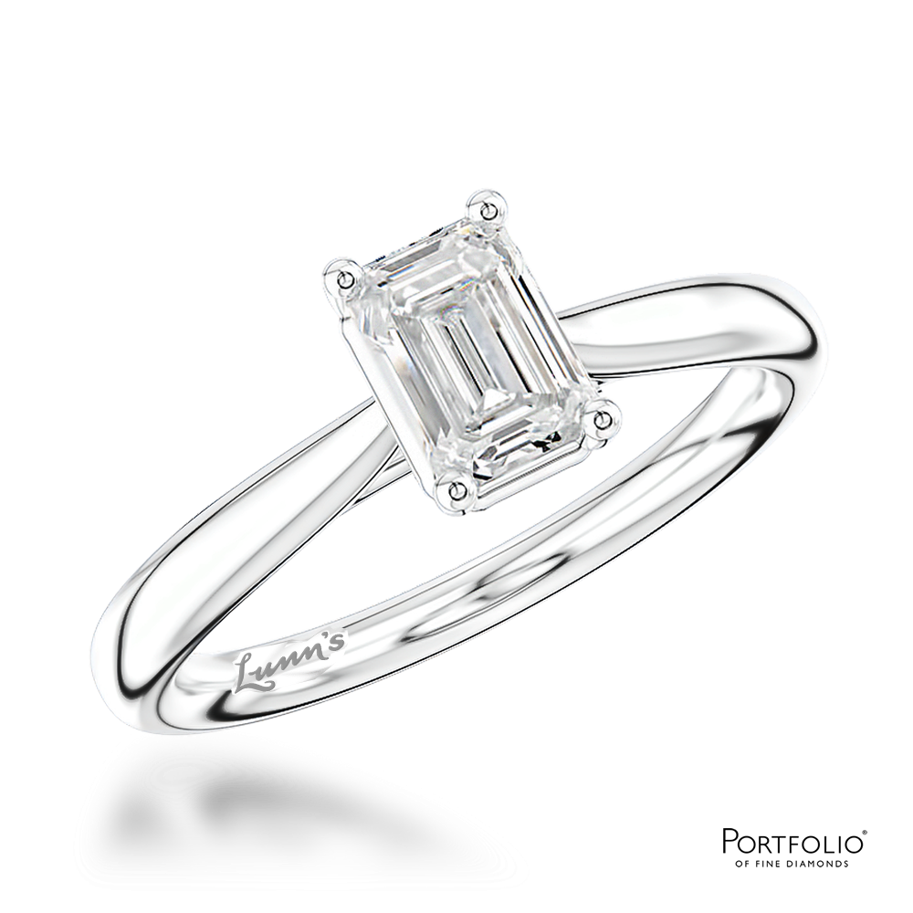 Solitaire 1.20ct F SI1 Diamond Platinum Ring