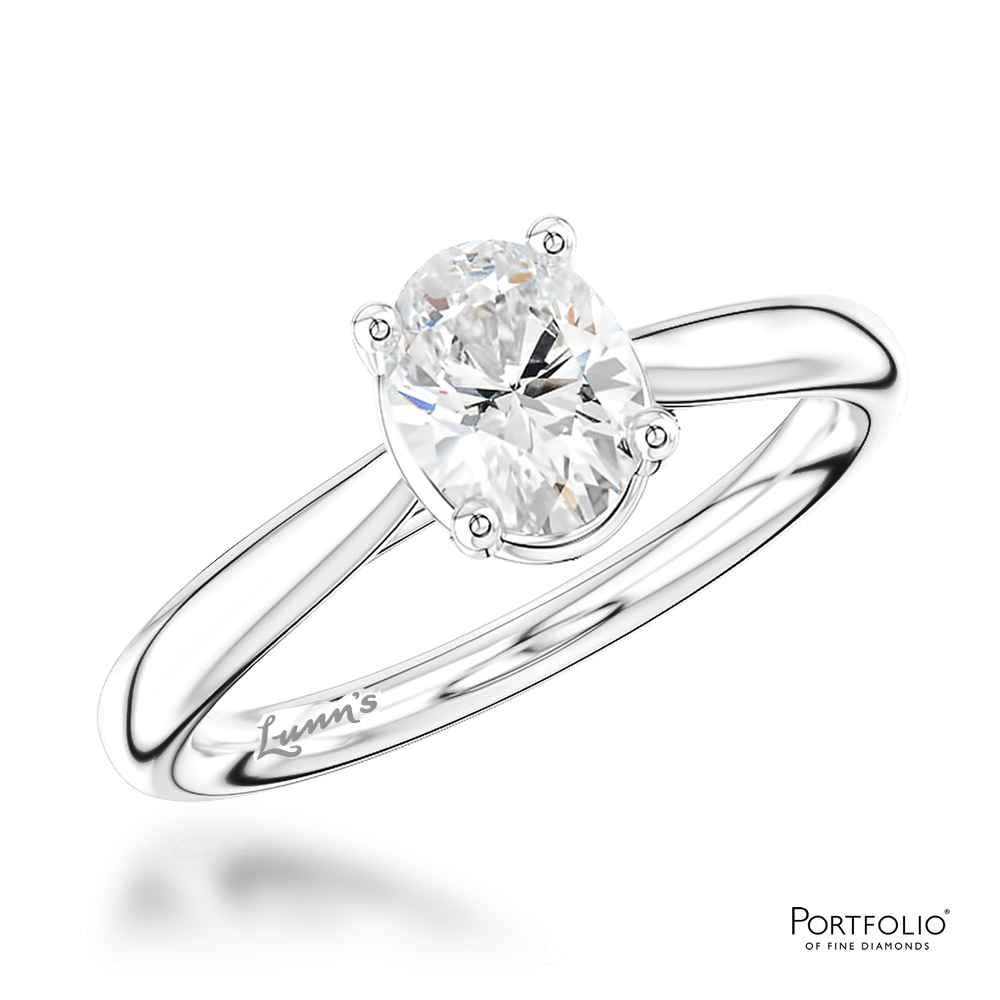 Solitaire 1.21ct E SI1 Diamond Platinum Ring