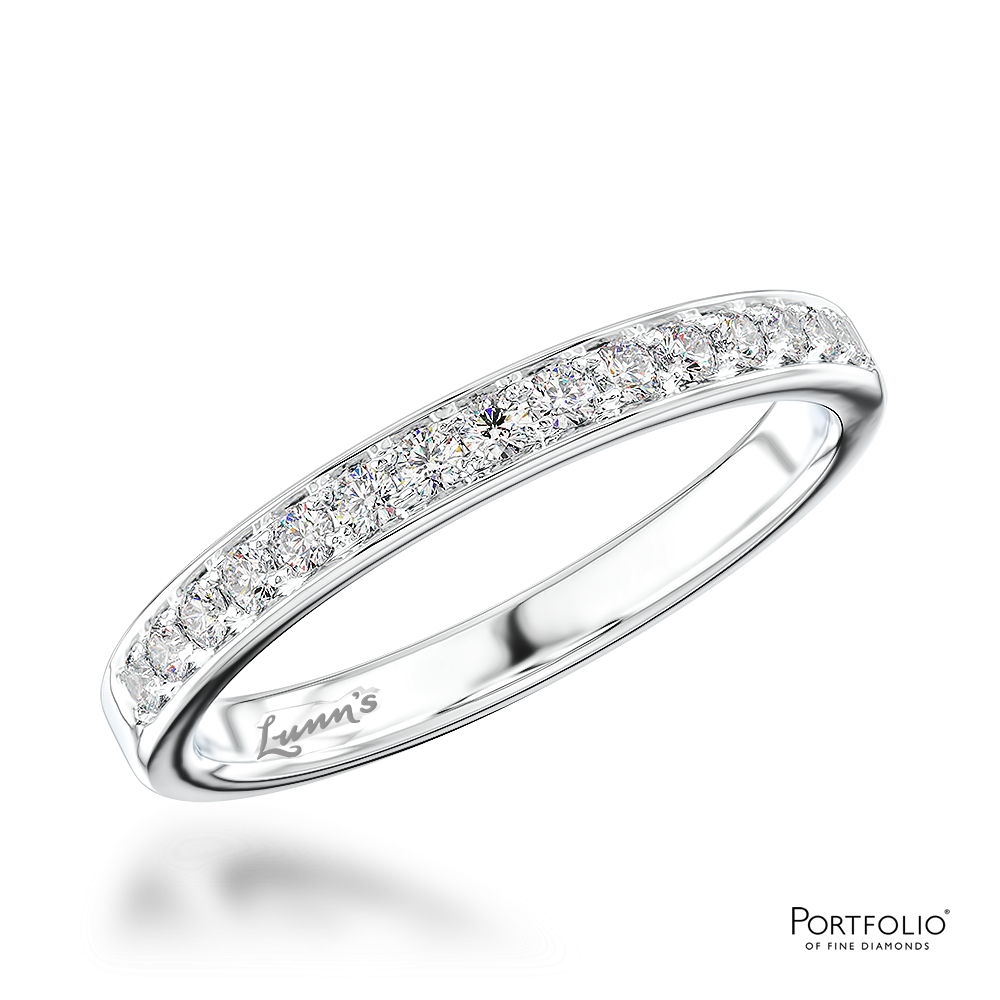 0.24ct Diamond Platinum Wedding Ring