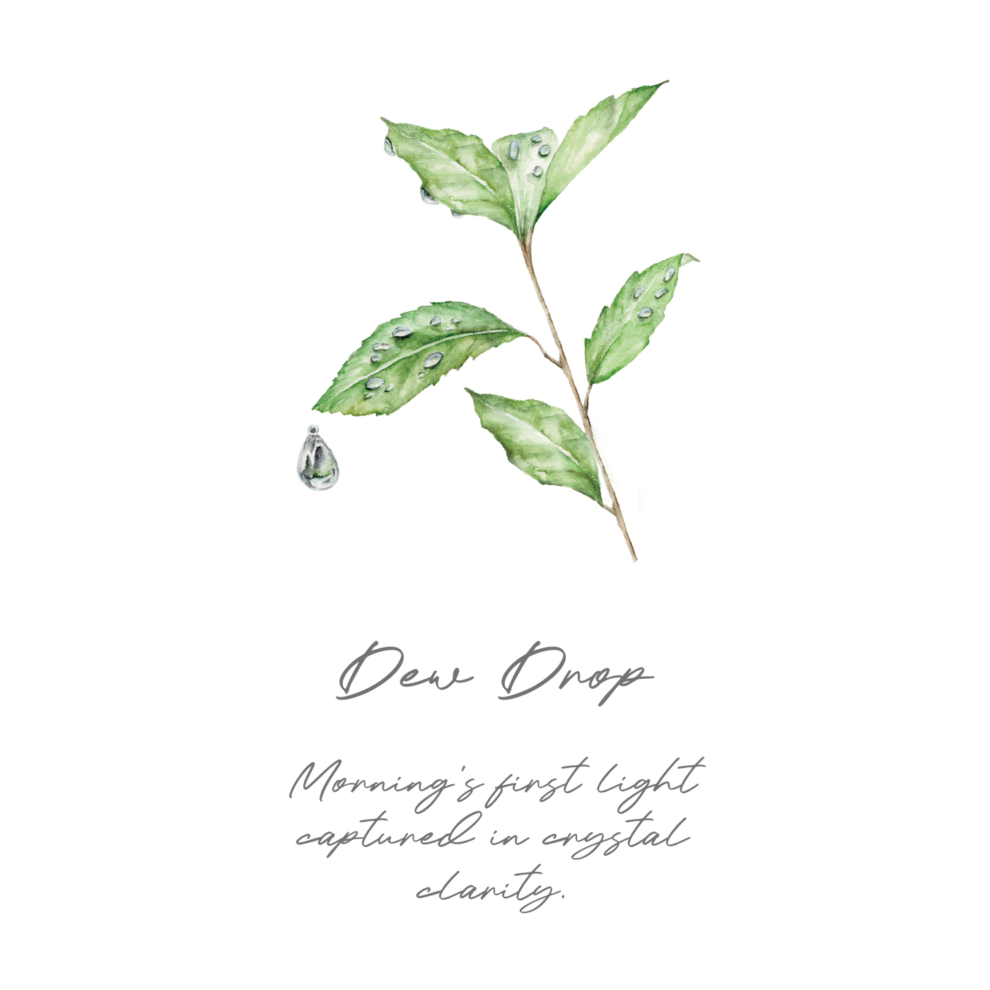 Dew Drop Aquamarine and Diamond Ear Pendants