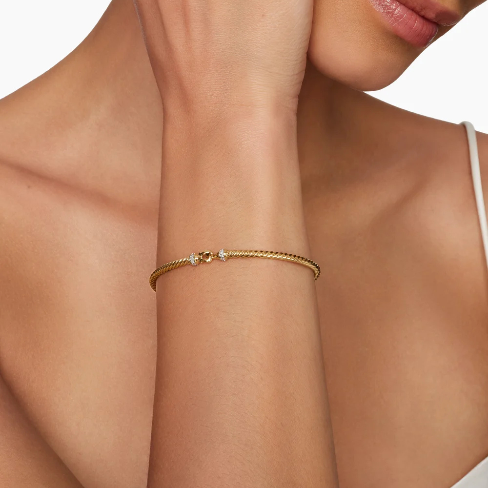 David Yurman Buckle Classic Cable Bracelet