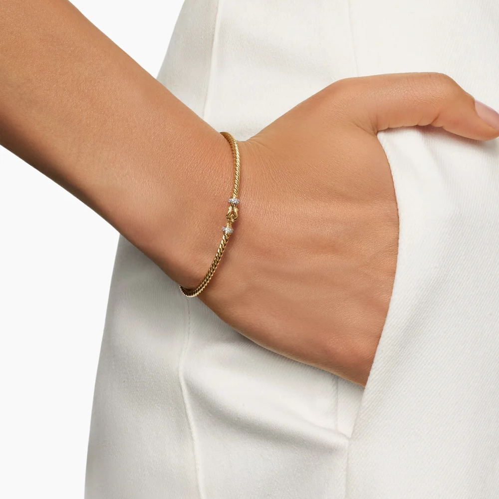 David Yurman Buckle Classic Cable Bracelet