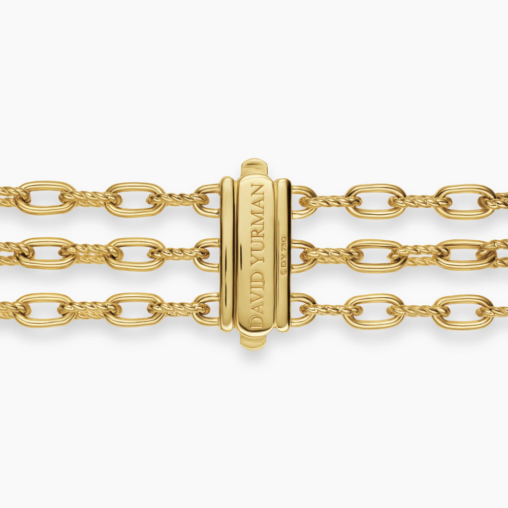 David Yurman Madison® Pavé Bead Multi Row Chain Bracelet