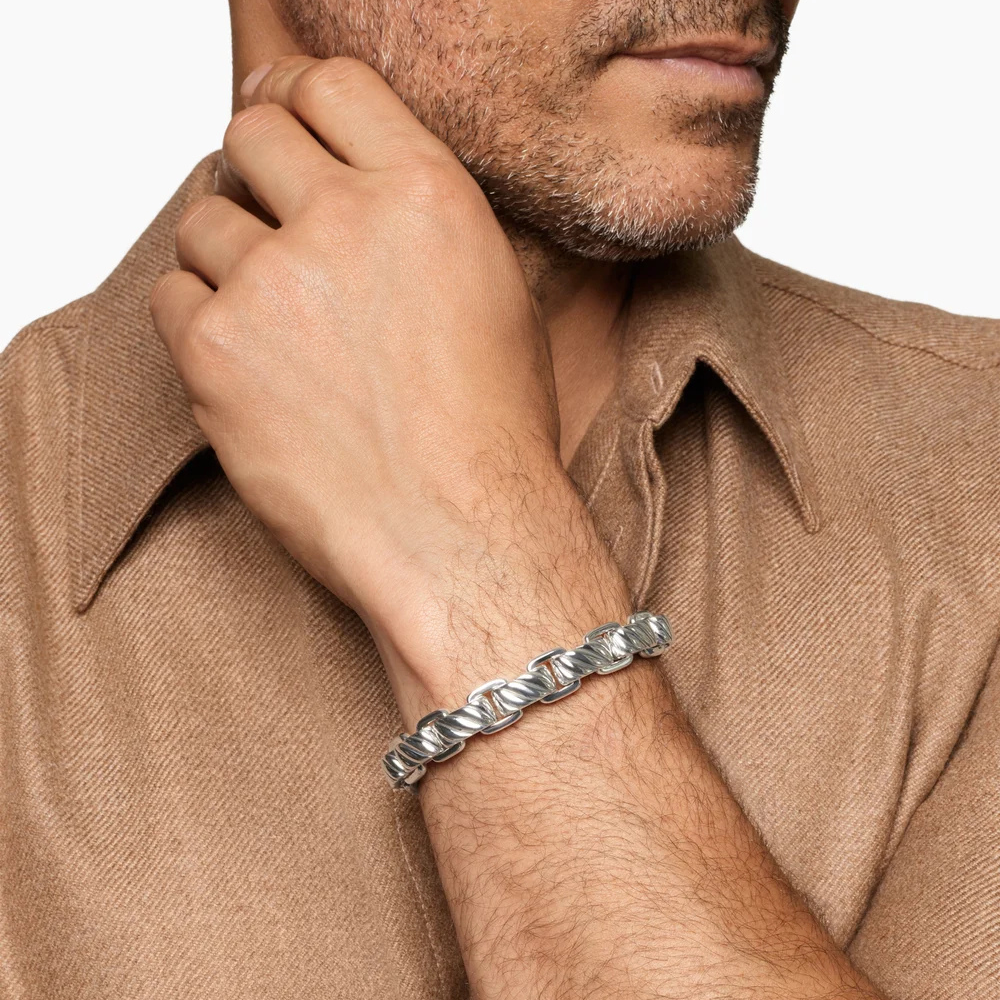 David Yurman Madison® Pavé Bead Multi Row Chain Bracelet