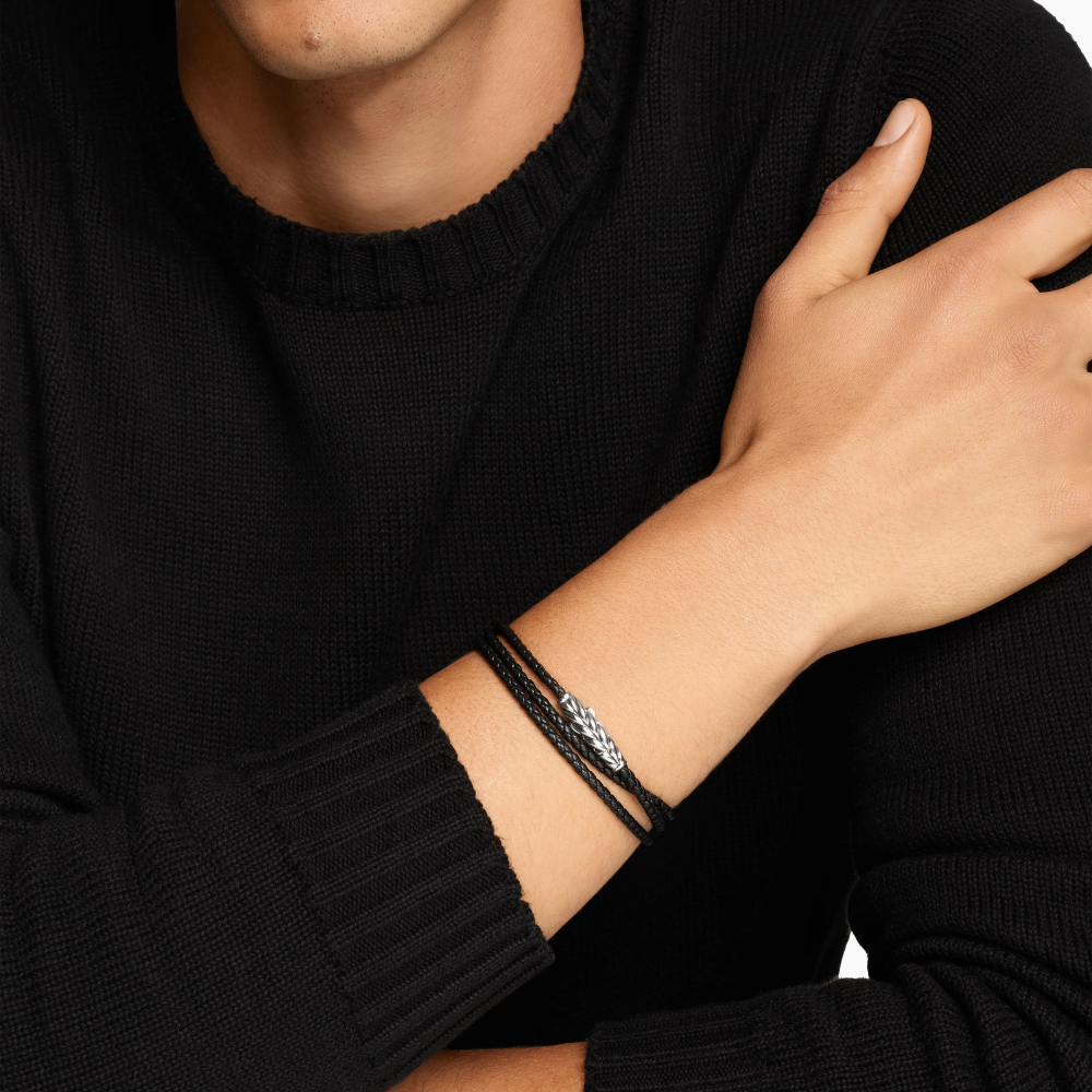 David Yurman Chevron Triple Wrap Bracelet