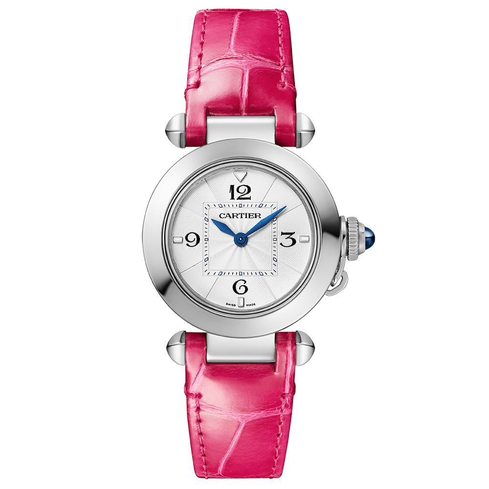 Cartier watch pink strap sale