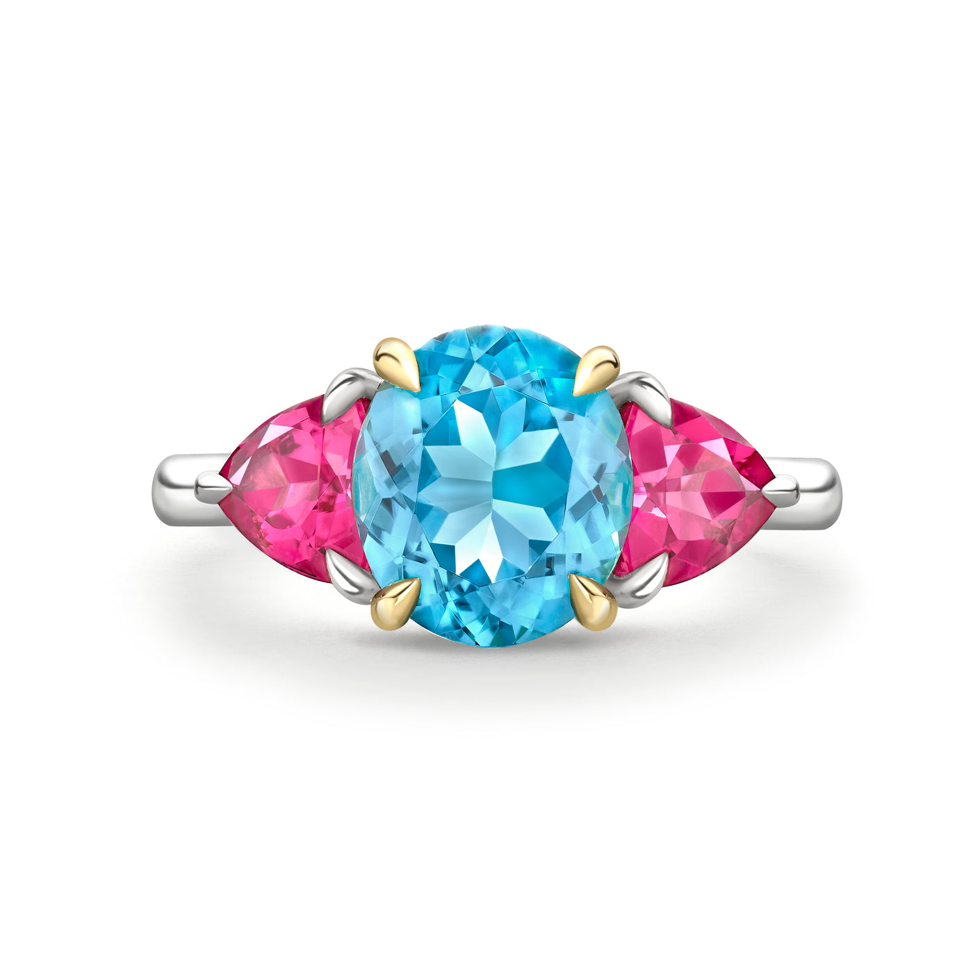 Damson Indicolite and Rubellite Ring