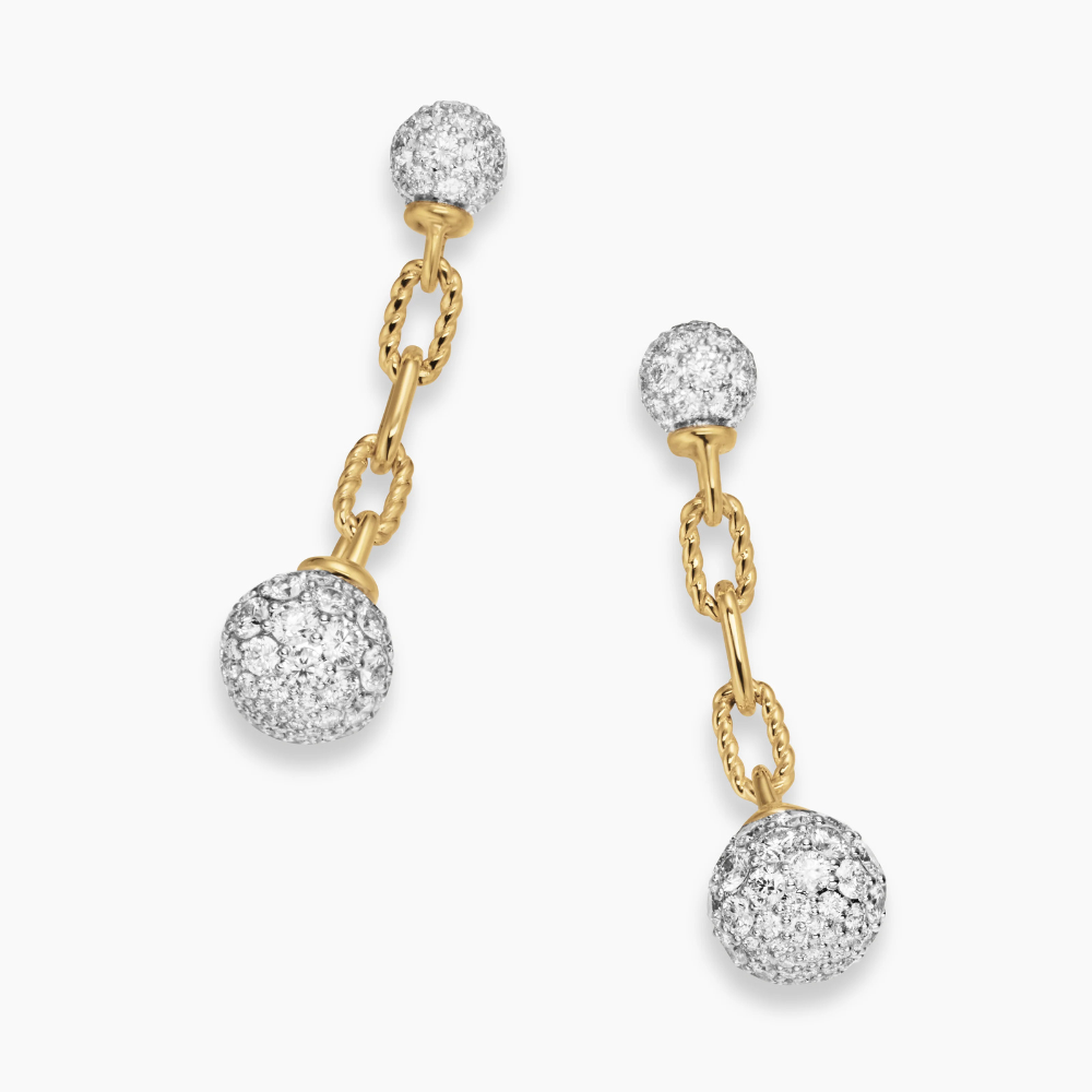 David Yurman Madison® Pavé Bead Drop Earrings