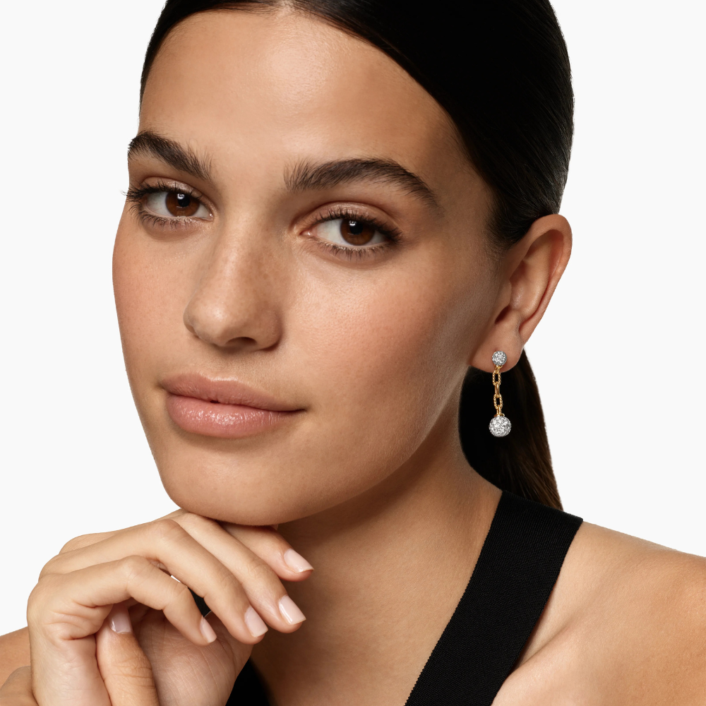 David Yurman Madison® Pavé Bead Drop Earrings