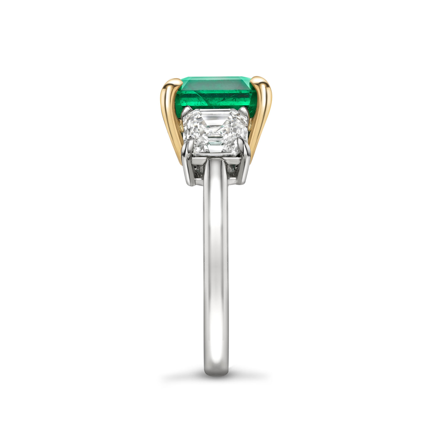 Elm Emerald and Diamond Ring