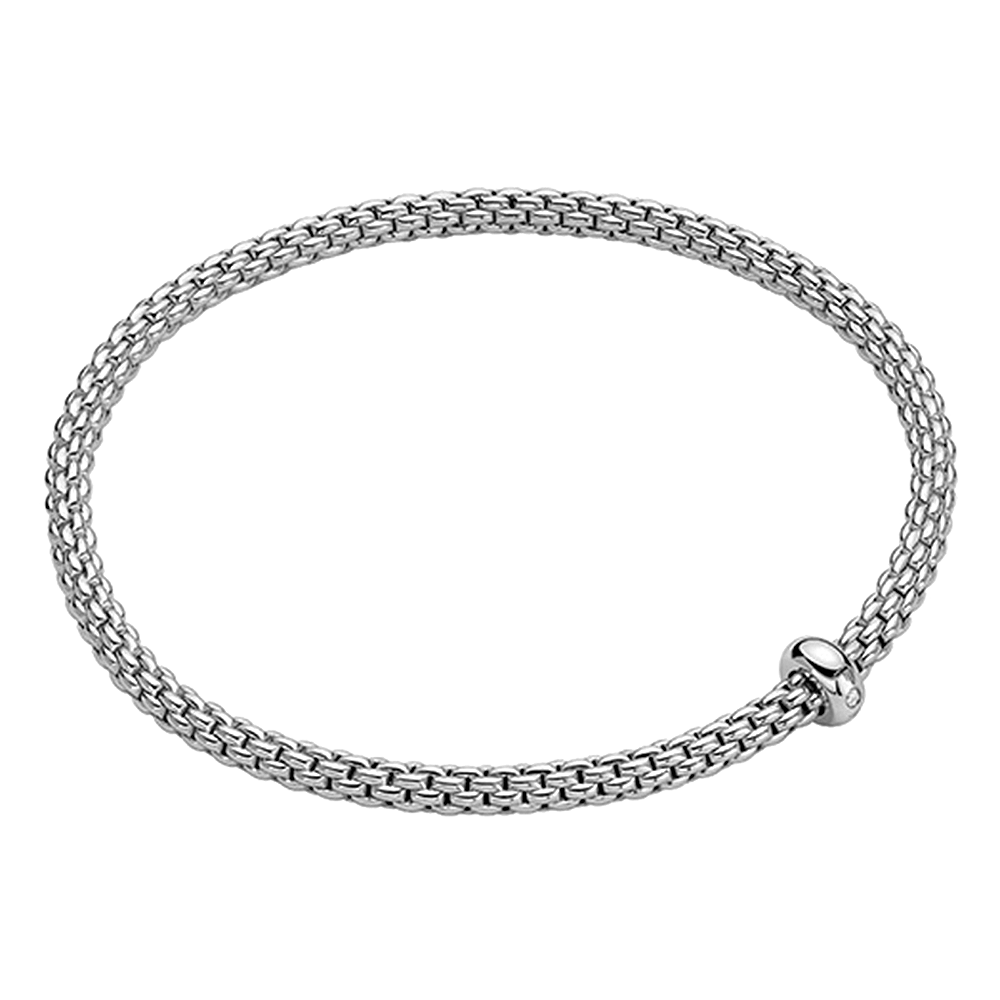 FOPE Prima Flex'it Bracelet with a Single Diamond – Lunn's Jewellers