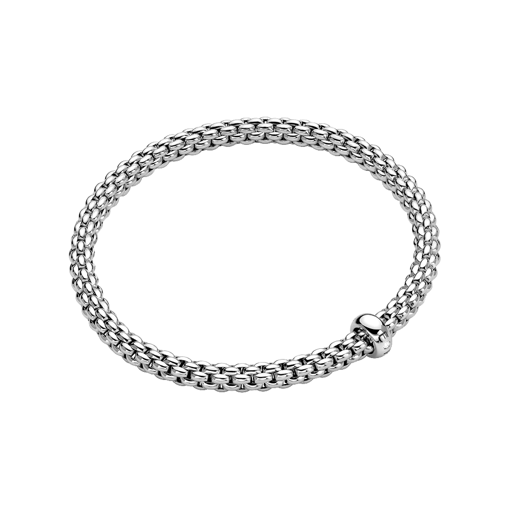 FOPE Solo Flex'it Bracelet with a Single Diamond