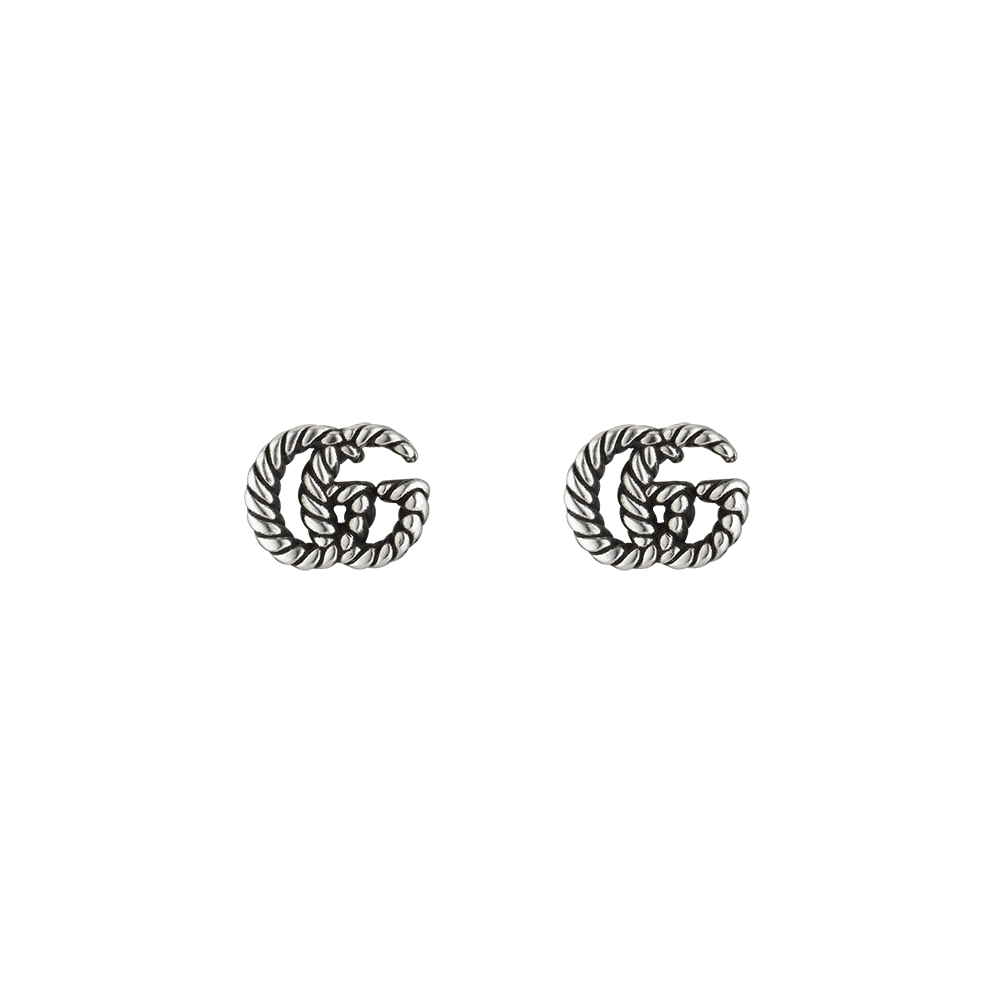 Gucci Double G Marmont Silver Earrings