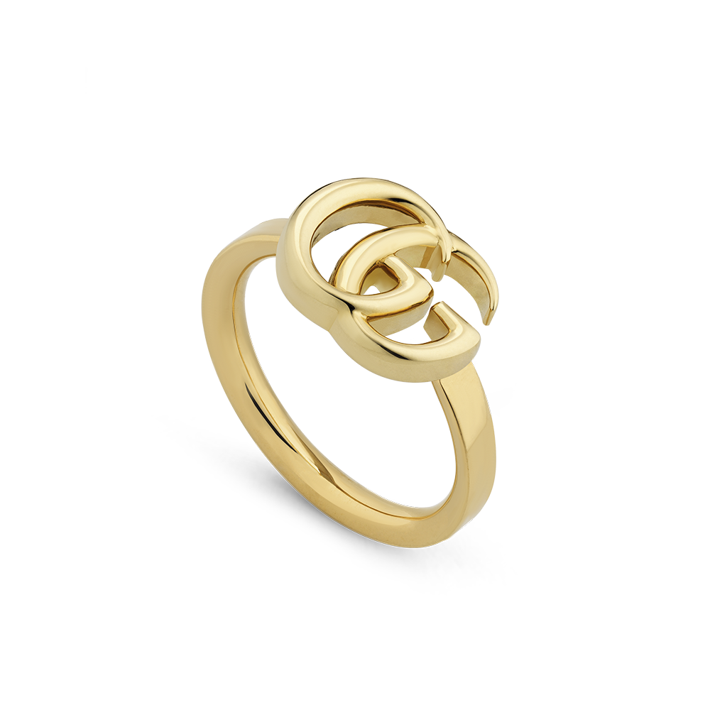Gucci GG Running 18ct Yellow Gold  Ring Size 13