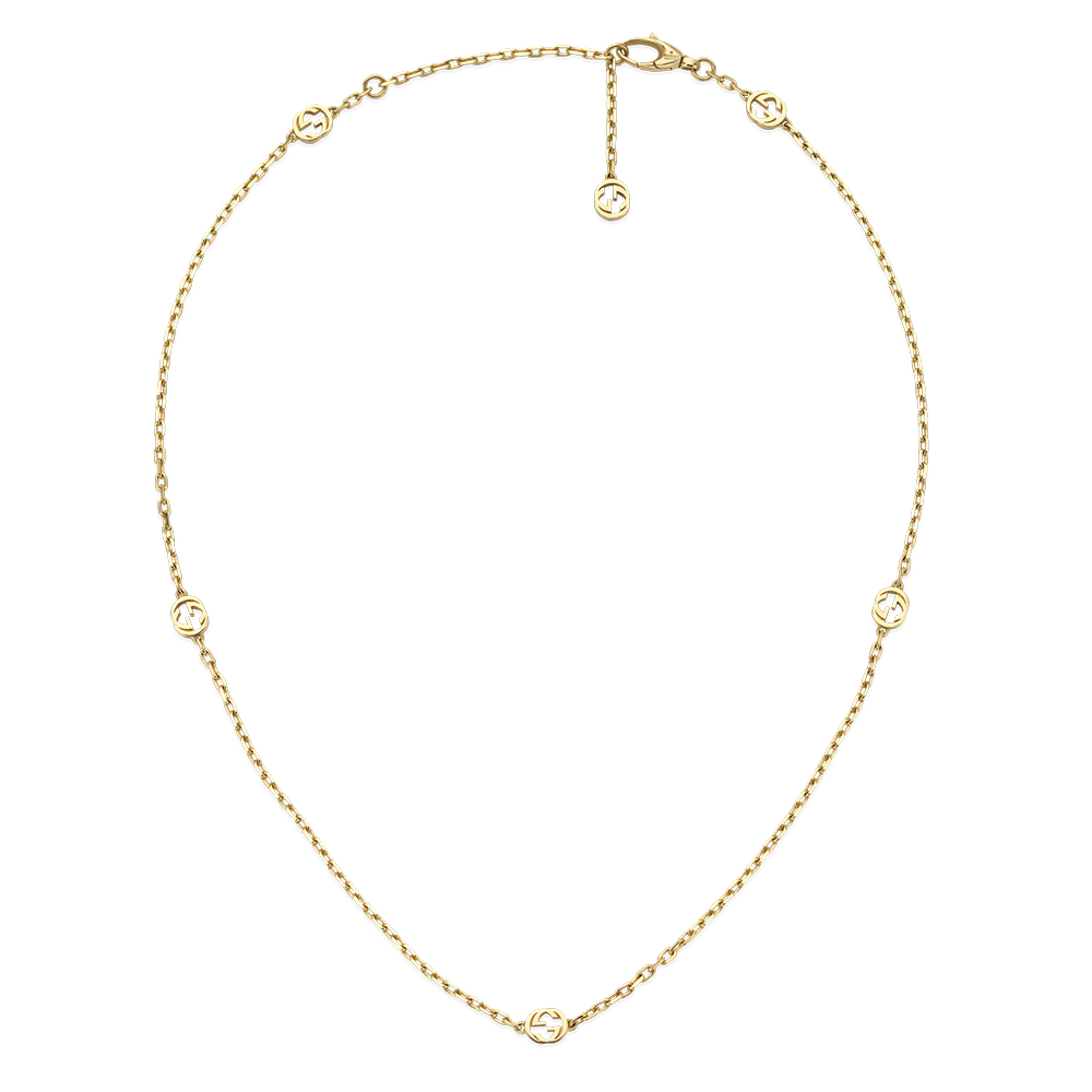 Gucci Interlocking G 18ct Yellow Gold Necklace