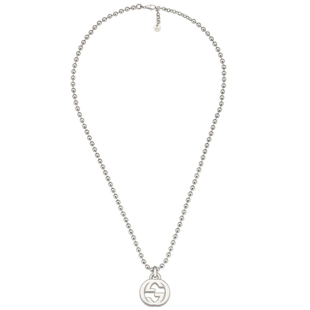 Gucci Interlocking G Silver Necklace