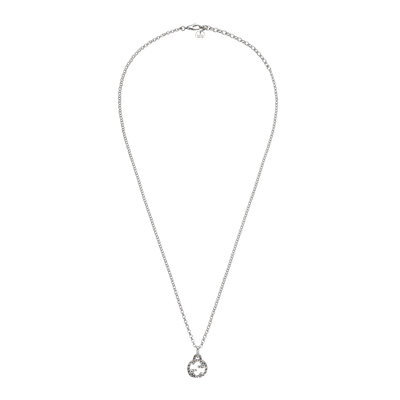 Gucci Interlocking G Silver Pendant Necklace