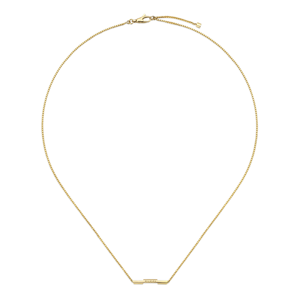 Gucci Link to Love 18ct Yellow Gold Necklace with Gucci Bar