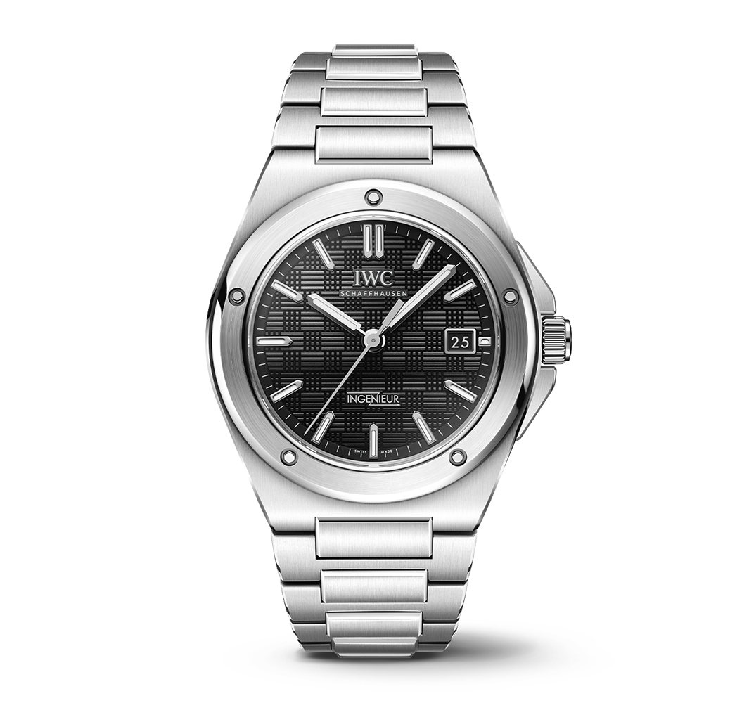 IWC Ingenieur Stainless Steel Bracelet Watch with Black Dial IWC328901