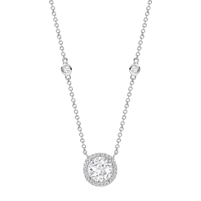 Kiki McDonough Grace White Topaz and Diamond Necklace