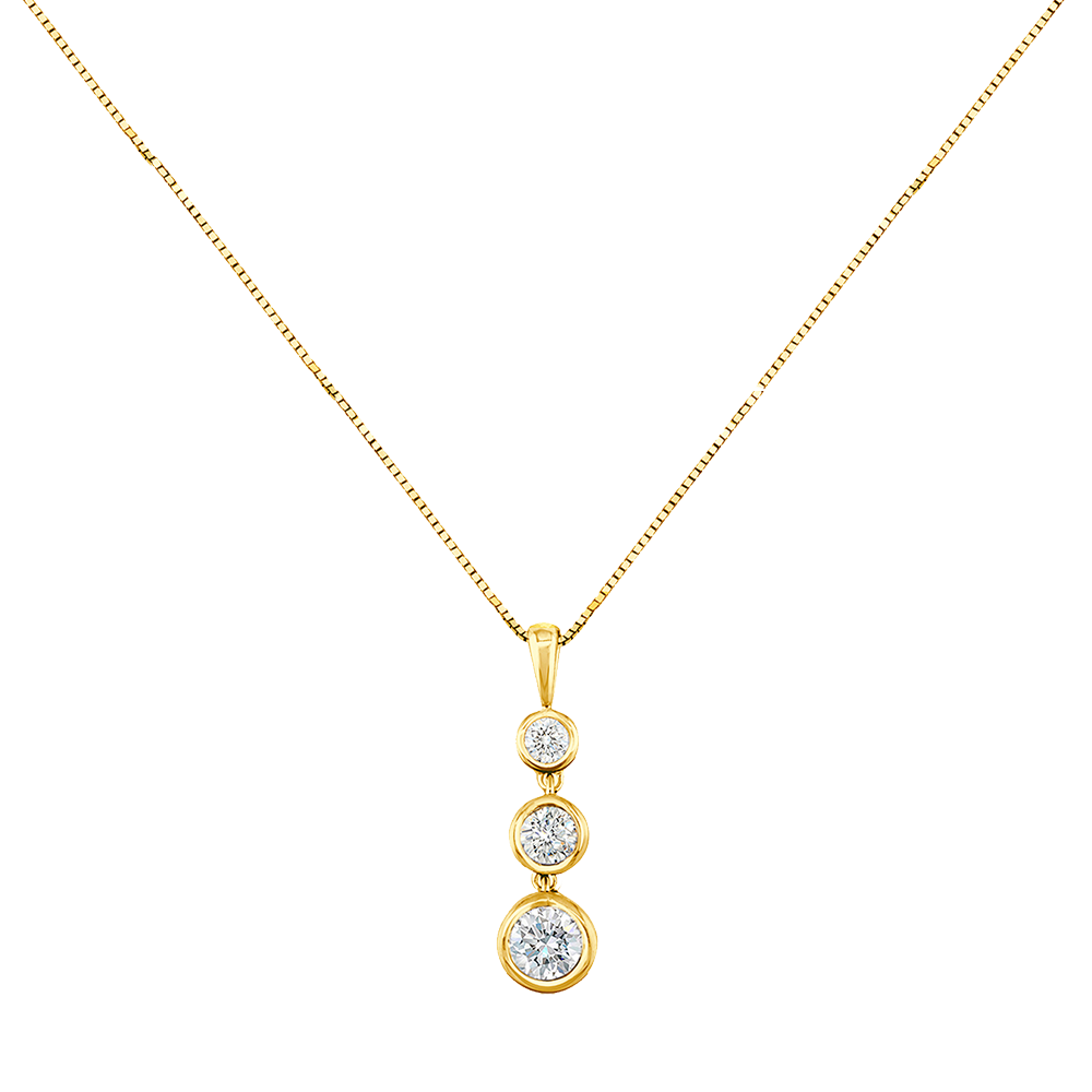 Love Diamonds by Portfolio of Fine Diamonds Gold Necklace