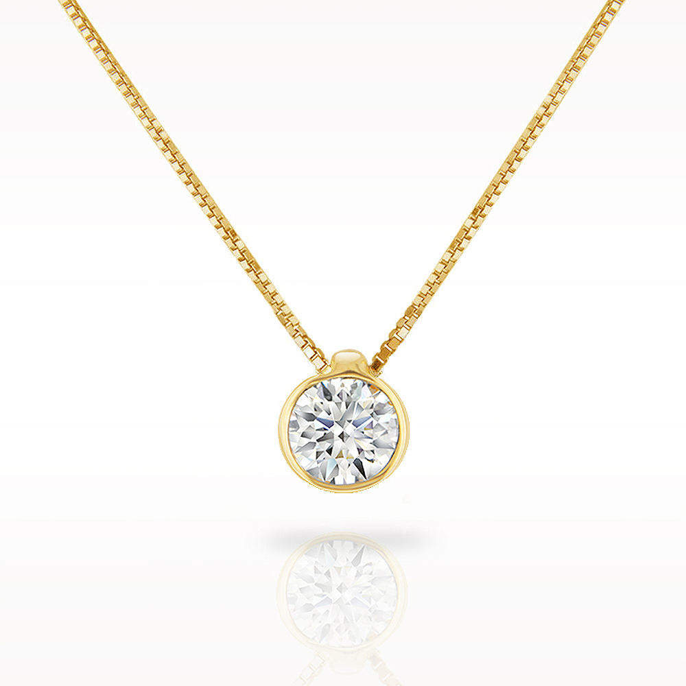 Love Diamonds 0.25ct Diamond Yellow Gold Necklace – Lunn's Jewellers