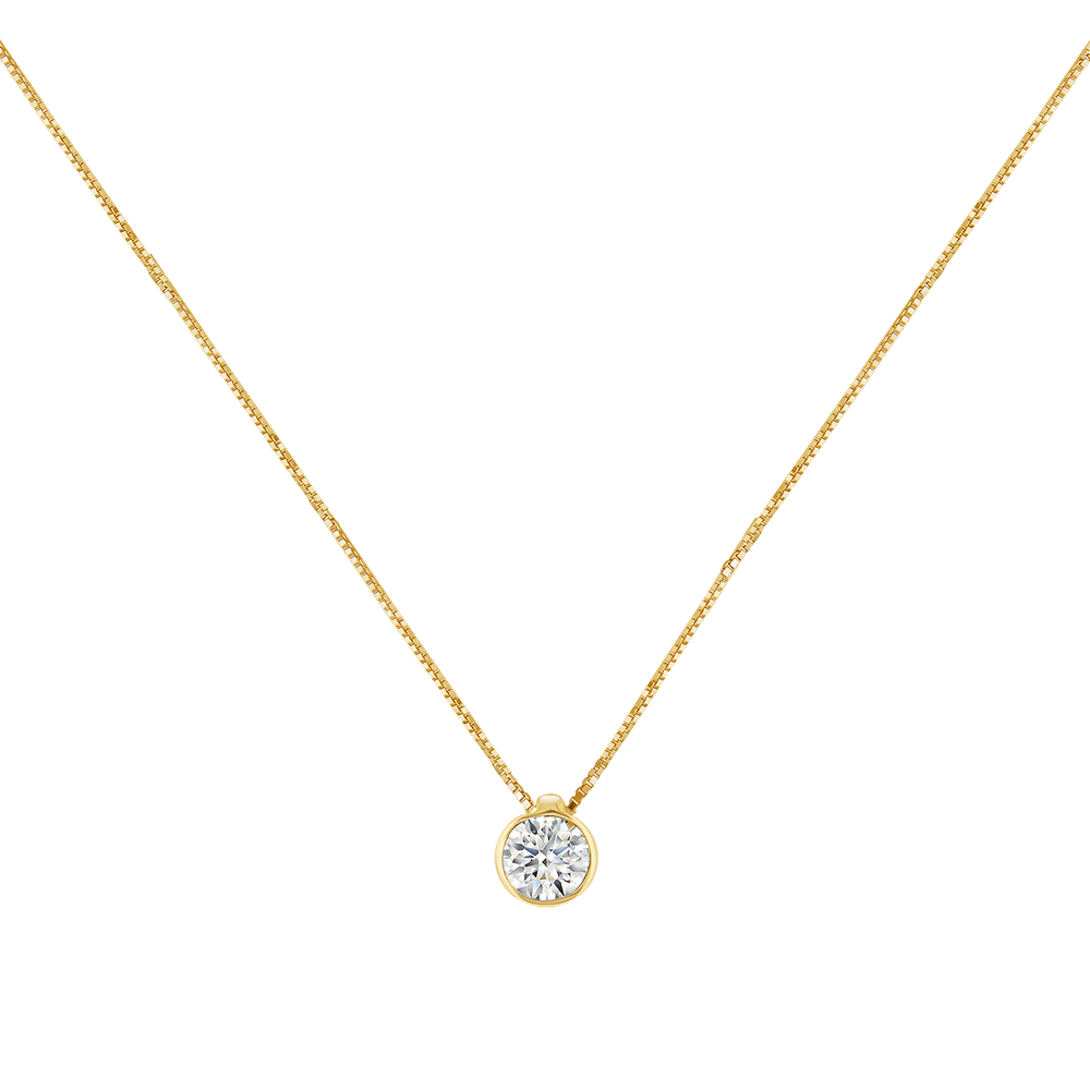 Love Diamonds Diamond Yellow Gold Necklace – Lunn's Jewellers