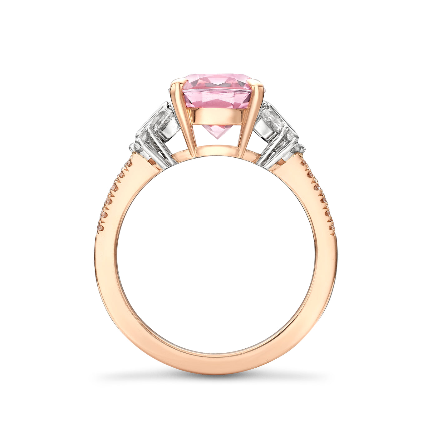 Butterfly Meadow Morganite and Diamond Ring