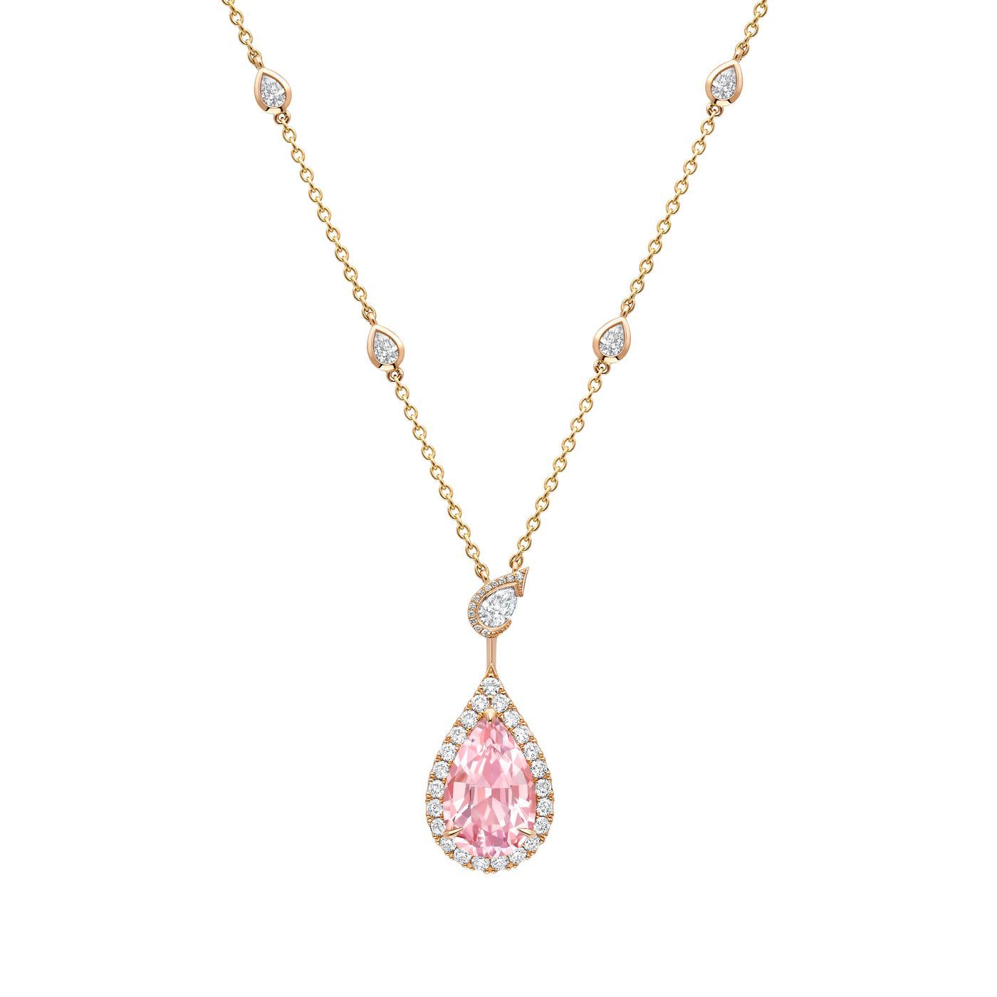 Magnolia Soft Pink Morganite Pendant